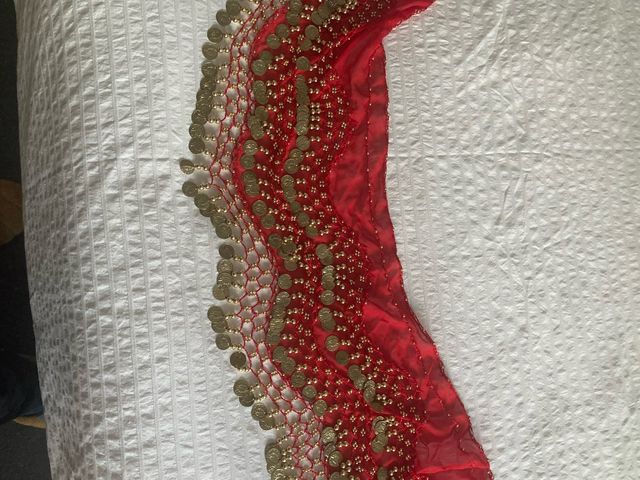 Pañuelo Baile Vientre con Monedas Doradas