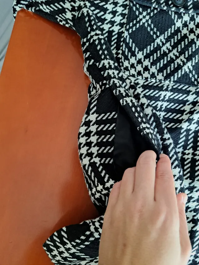 Chaqueta cuadros Pull and Bear mujer