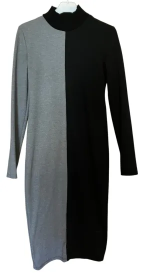 Vestido midi Zara bicolor