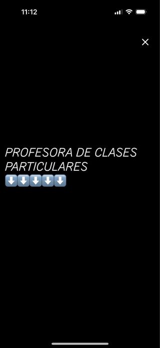 Profesora de clases particulares