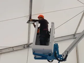 Boletín eléctrico para casetas de feria