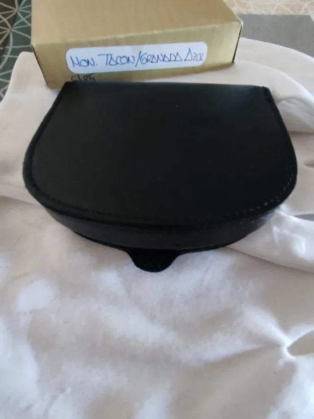 Monedero/caballero Vintage Negro