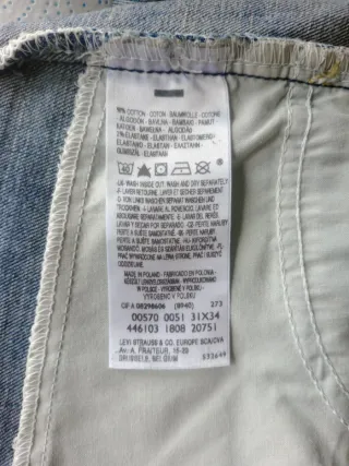 Vaqueros Levi's Mujer Azules