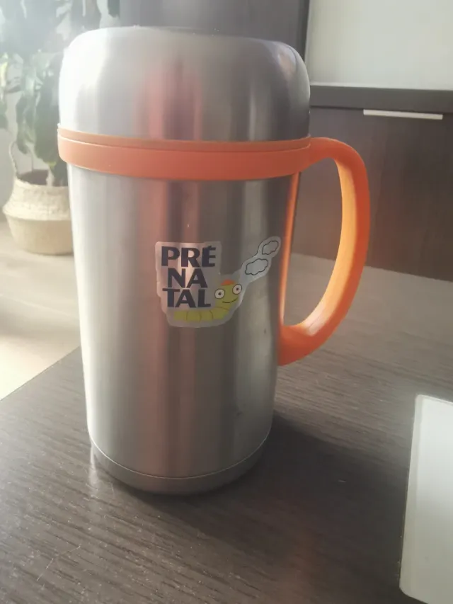 Termo Prenatal con asa naranja