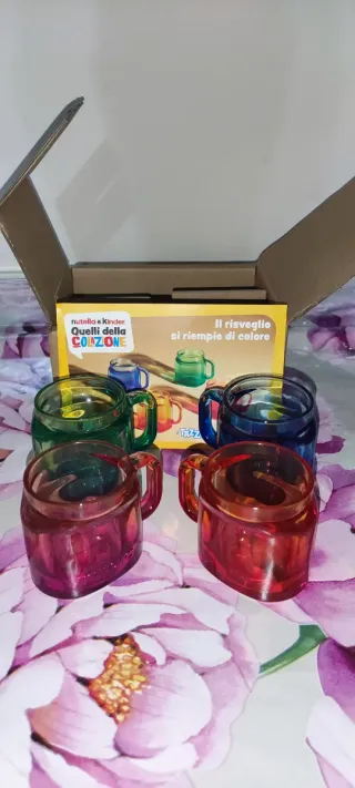 Tazzine Nutella Kinder Colazione Set 4 Pezzi