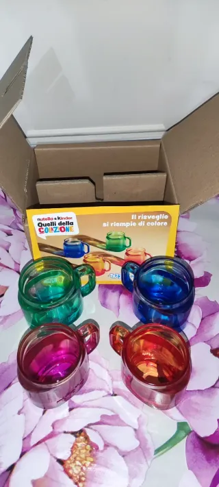 Tazzine Nutella Kinder Colazione Set 4 Pezzi