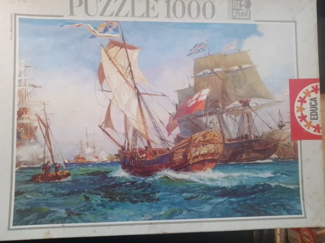 Puzzle 1000 Piezas Barcos Batalla Marina