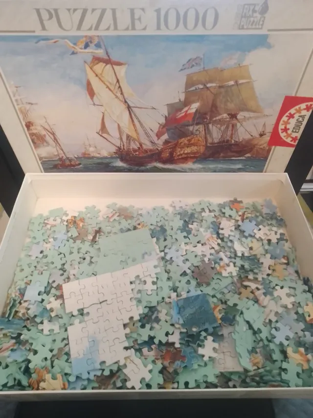 Puzzle 1000 Piezas Barcos Batalla Marina
