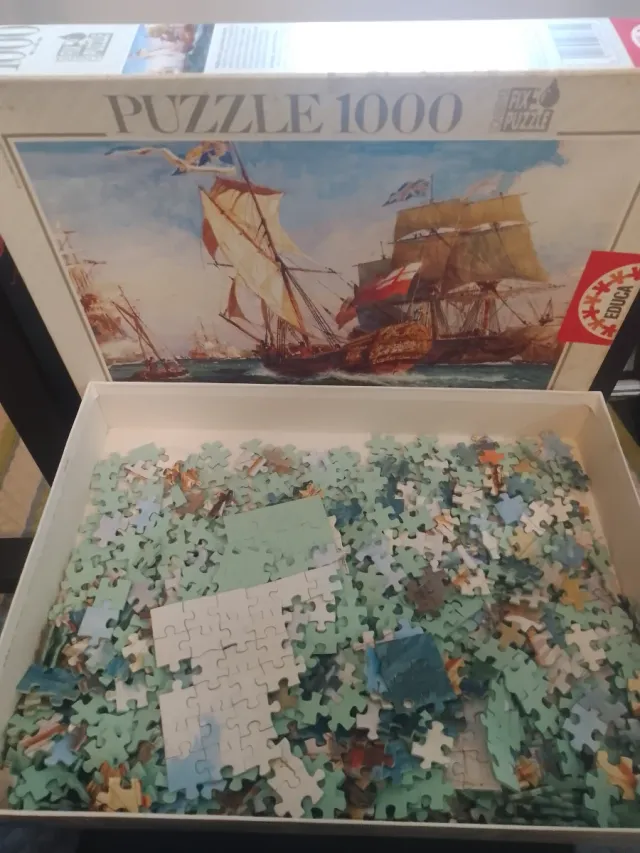 Puzzle 1000 Piezas Barcos Batalla Marina