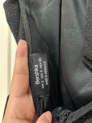 Mono fiesta brillos negro talla S