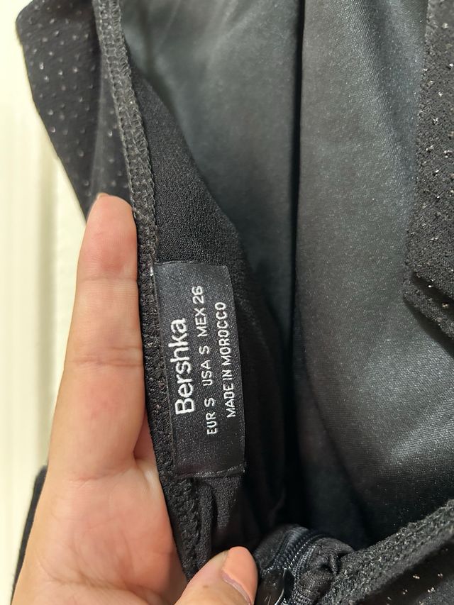 Mono fiesta brillos negro talla S