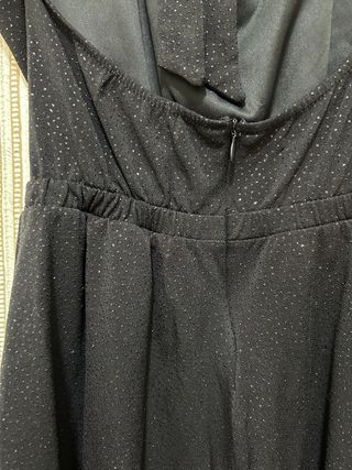 Mono fiesta brillos negro talla S