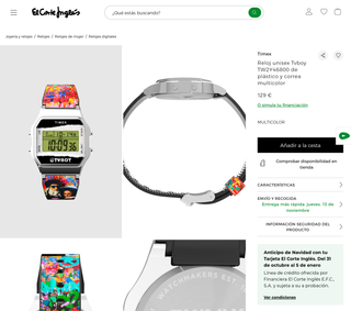 Reloj Timex TVBoy 80 Unisex Digital Multicolor