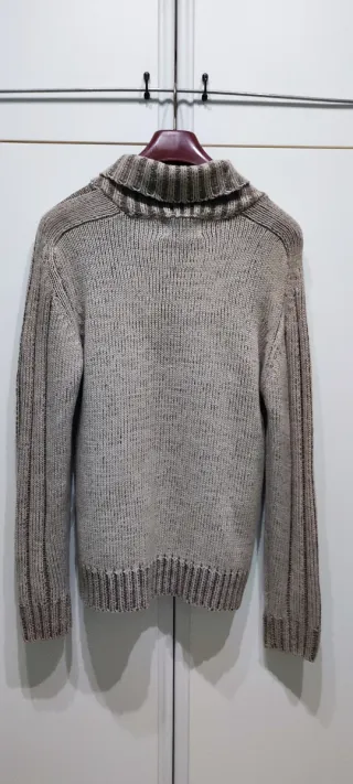 Maglioncino uomo taglia L beige/marrone