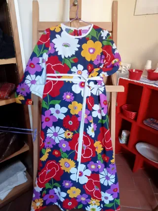Vestito Vintage Anni '70 Floreale