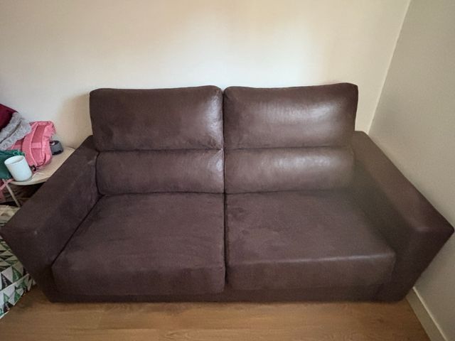 Sofá Cama Mopal Piel Marrón