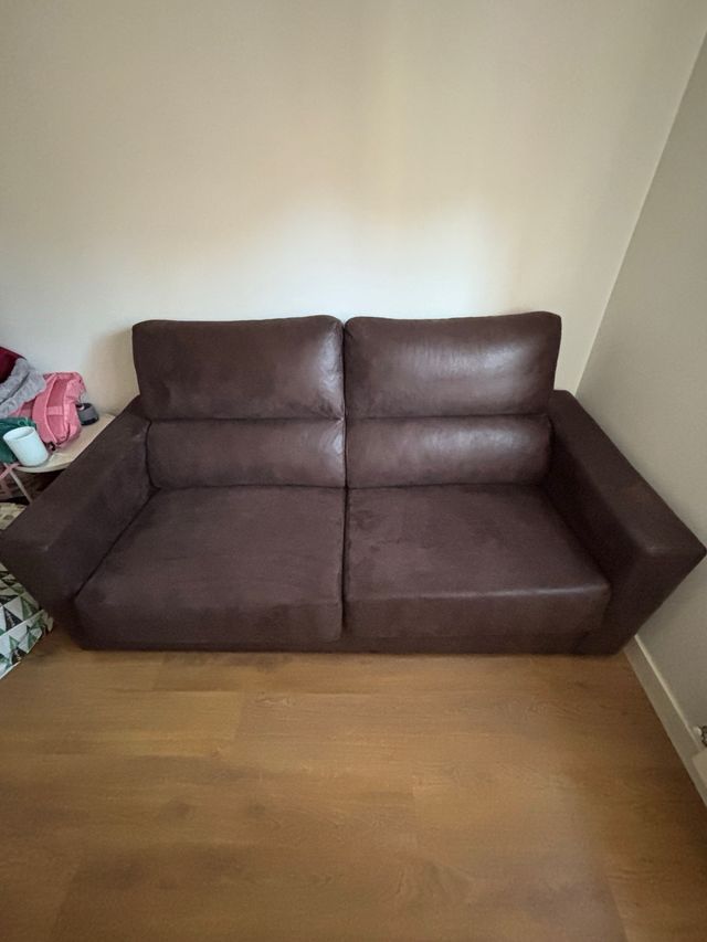 Sofá Cama Mopal Piel Marrón