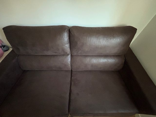 Sofá Cama Mopal Piel Marrón