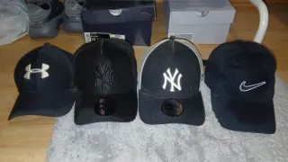 Lote 4 Gorras New Era, Nike, Under Armour