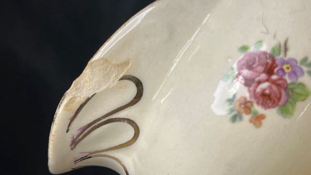 Salsera in porcellana retrò "RIVIERA"