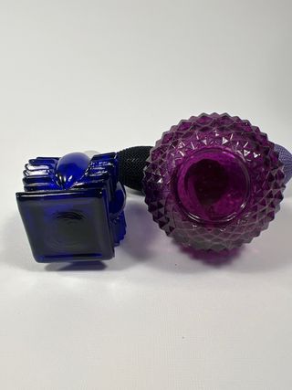 Bottiglie di profumo vintage in vetro (2 pz)