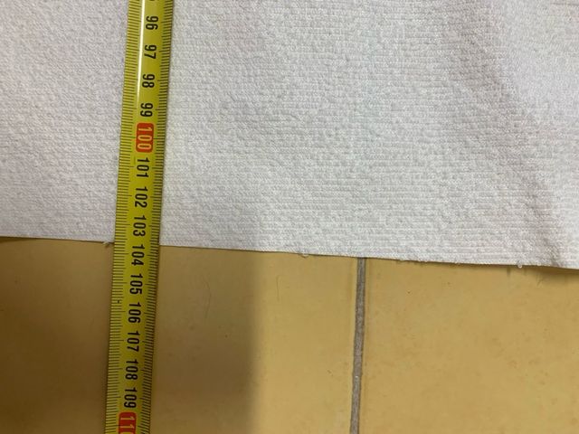 Rollo rizo impermeable y 2 retales