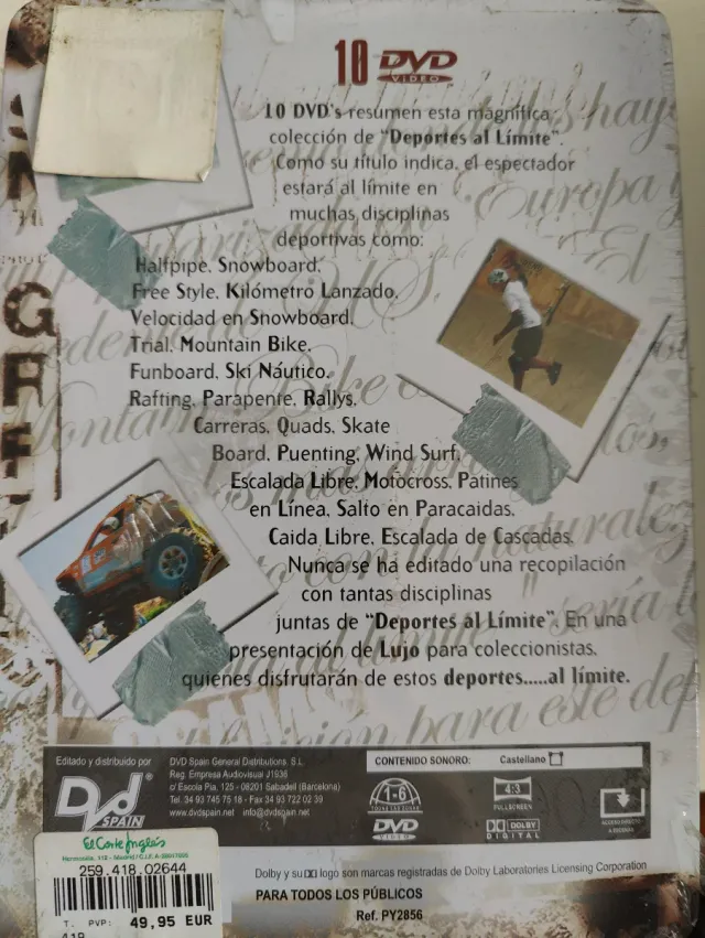 10 DVDs Deportes al Límite