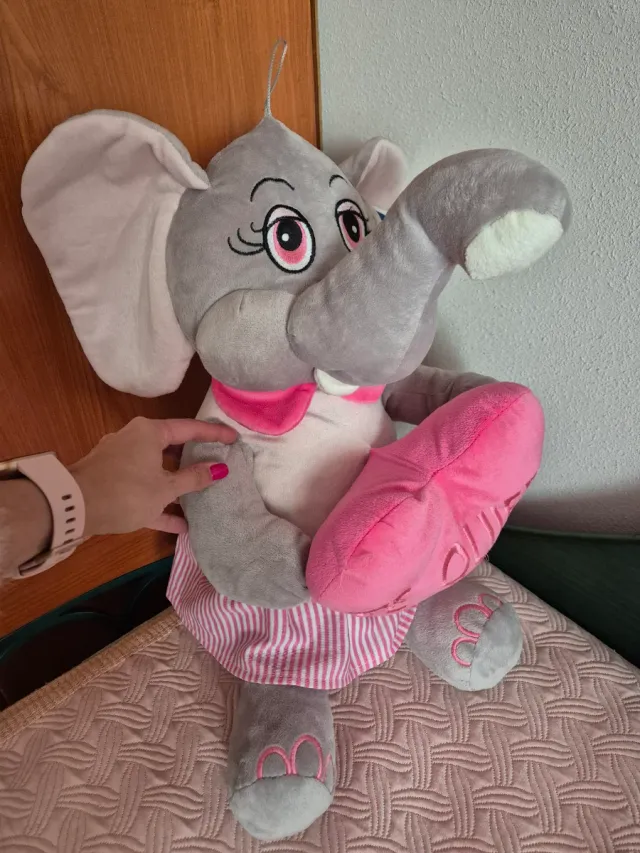Peluche Elefante Rosa 50cm