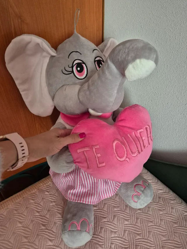Peluche Elefante Rosa 50cm