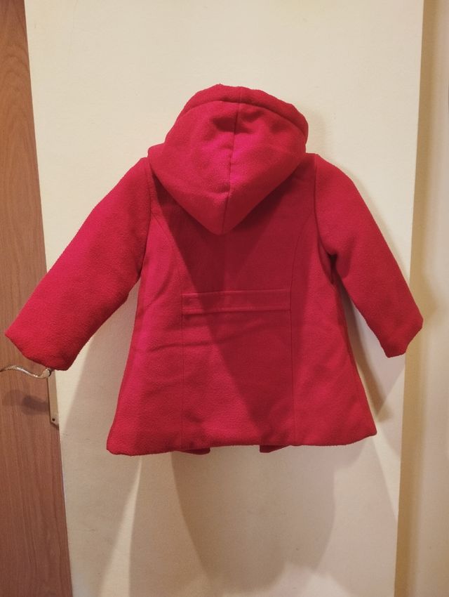 Abrigo niña rojo T 2-3 años