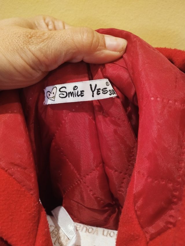 Abrigo niña rojo T 2-3 años