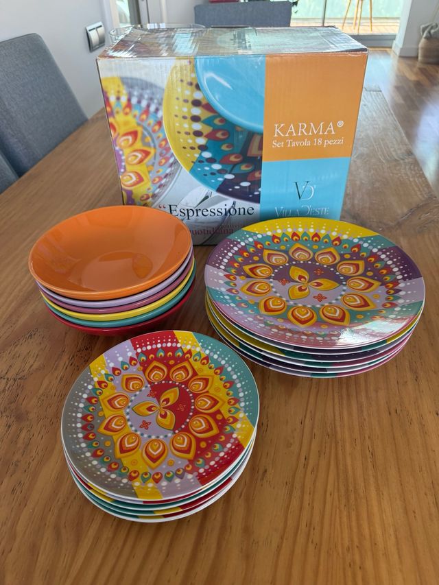 Set 18 Platos Villa d'Este Karma