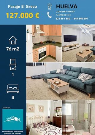 Piso en venta en San Antonio en Huelva