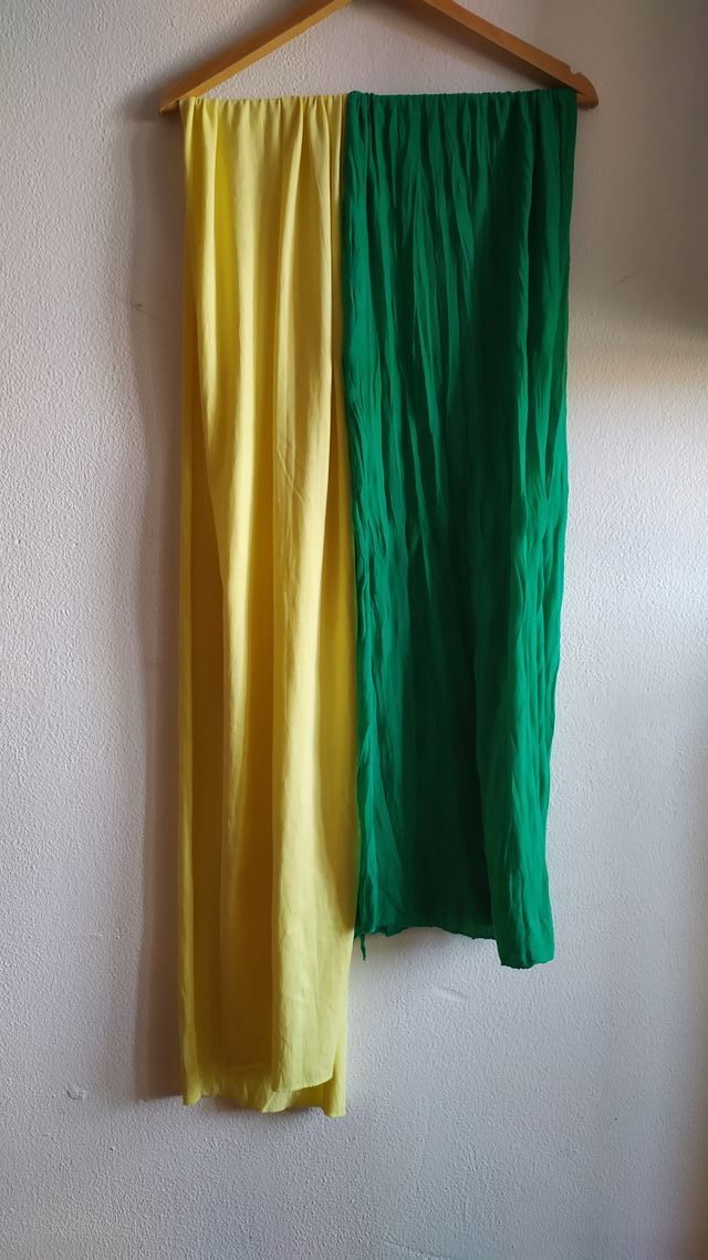 Pañuelos Foulares Amarillo y Verde