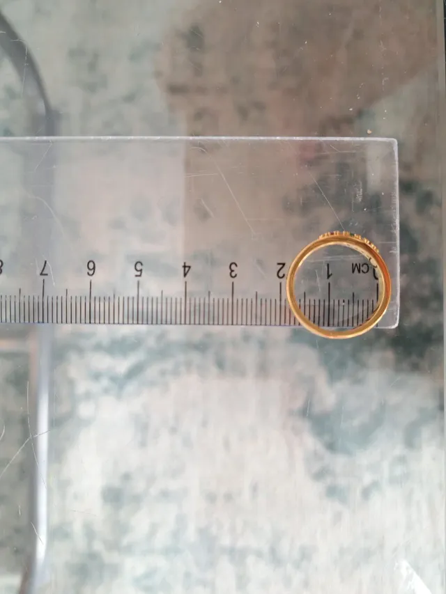 Anillo Apodemia Bañado en Oro Talla 56