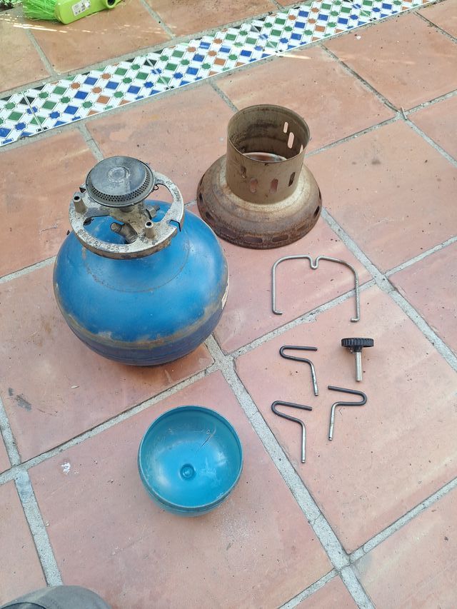 Hornilla portátil metálica