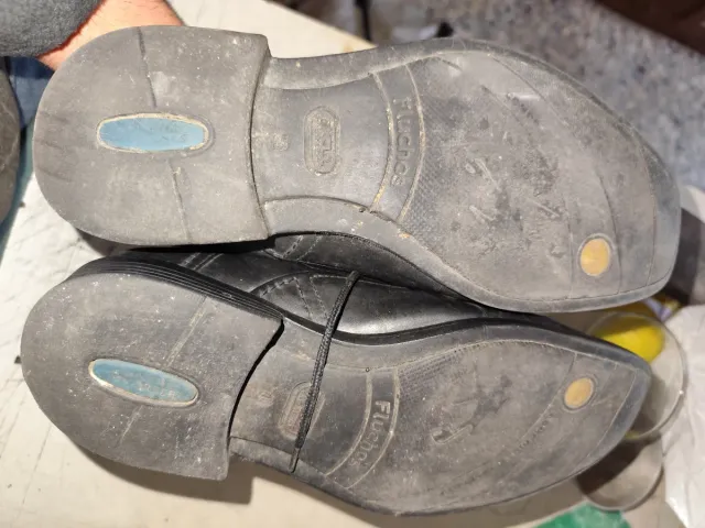 Zapatos Fluchos Piel Imitación Negro