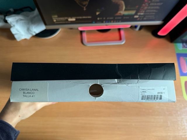 Camisa Lanal Talla 41 Blanca