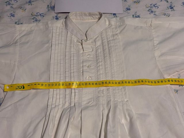 Camisa Lanal Talla 41 Blanca