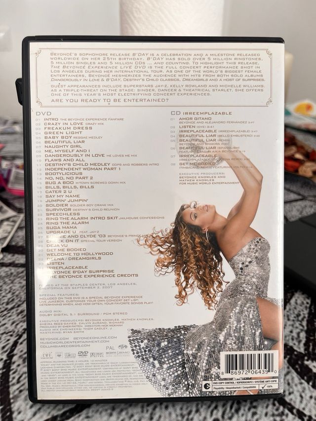 DVD y CD Beyoncé The Experience Live