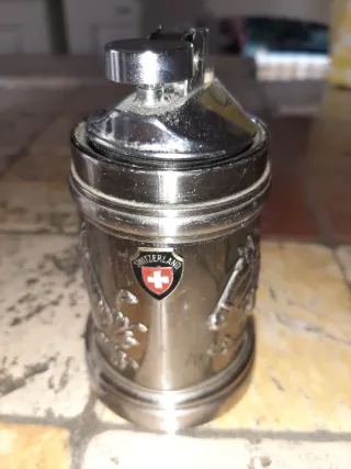 Accendino vintage da tavolo design cavalli