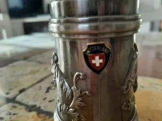 Accendino vintage da tavolo design cavalli