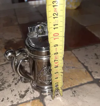 Accendino vintage da tavolo design cavalli