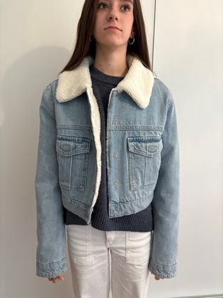 Cazadora vaquera forrada