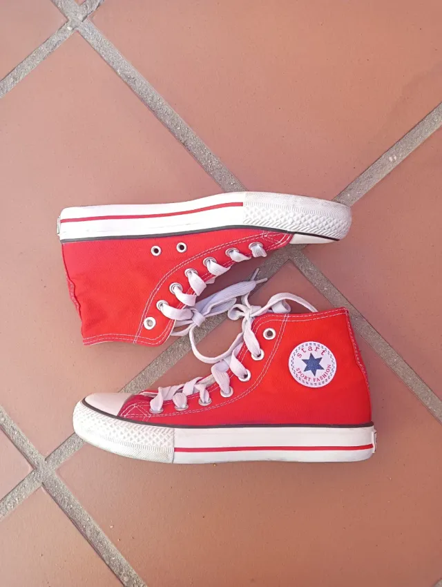Zapatillas estilo Converse Rojas Talla 37