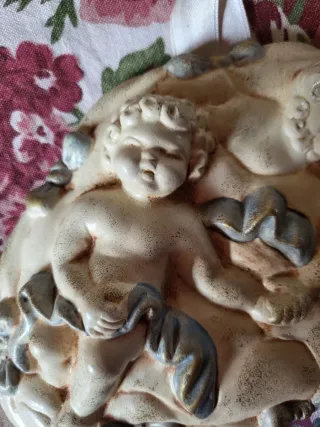 Decorazione Angeli Terracotta Shabby Chic