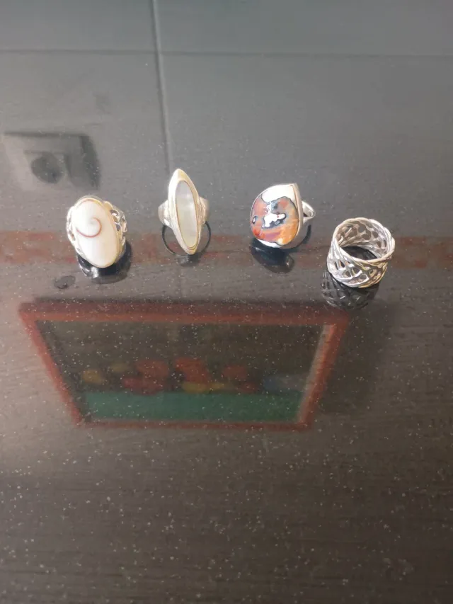 Lote 4 Sortijas Plata..13€ cada una