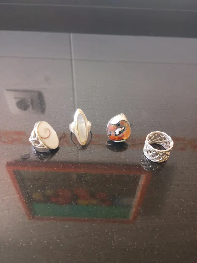 Lote 4 Sortijas Plata..13€ cada una