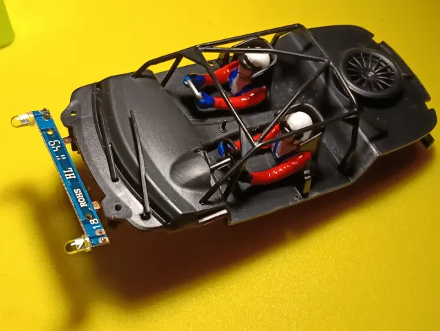 Cockpit Scalextric con luces LED