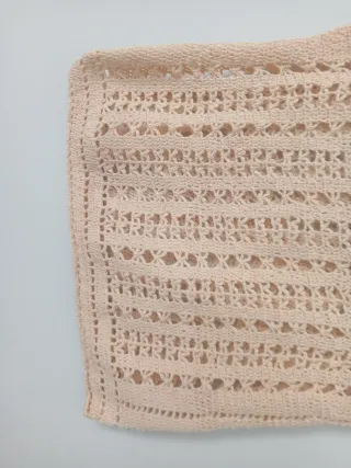 Bolso tejido a mano con botones